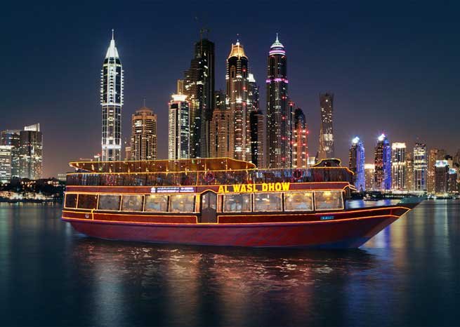 Day 1: Arrival in Dubai – City Tour – Dhow Cruise Dinner