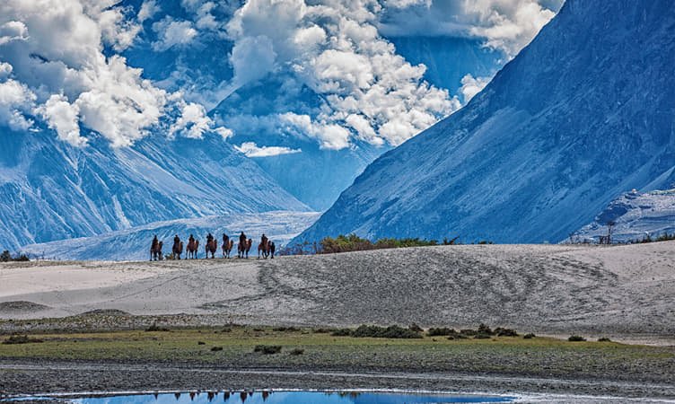 Day 04 : Nubra Valley to Tso Pangong Via Shyoke (05 Hrs )